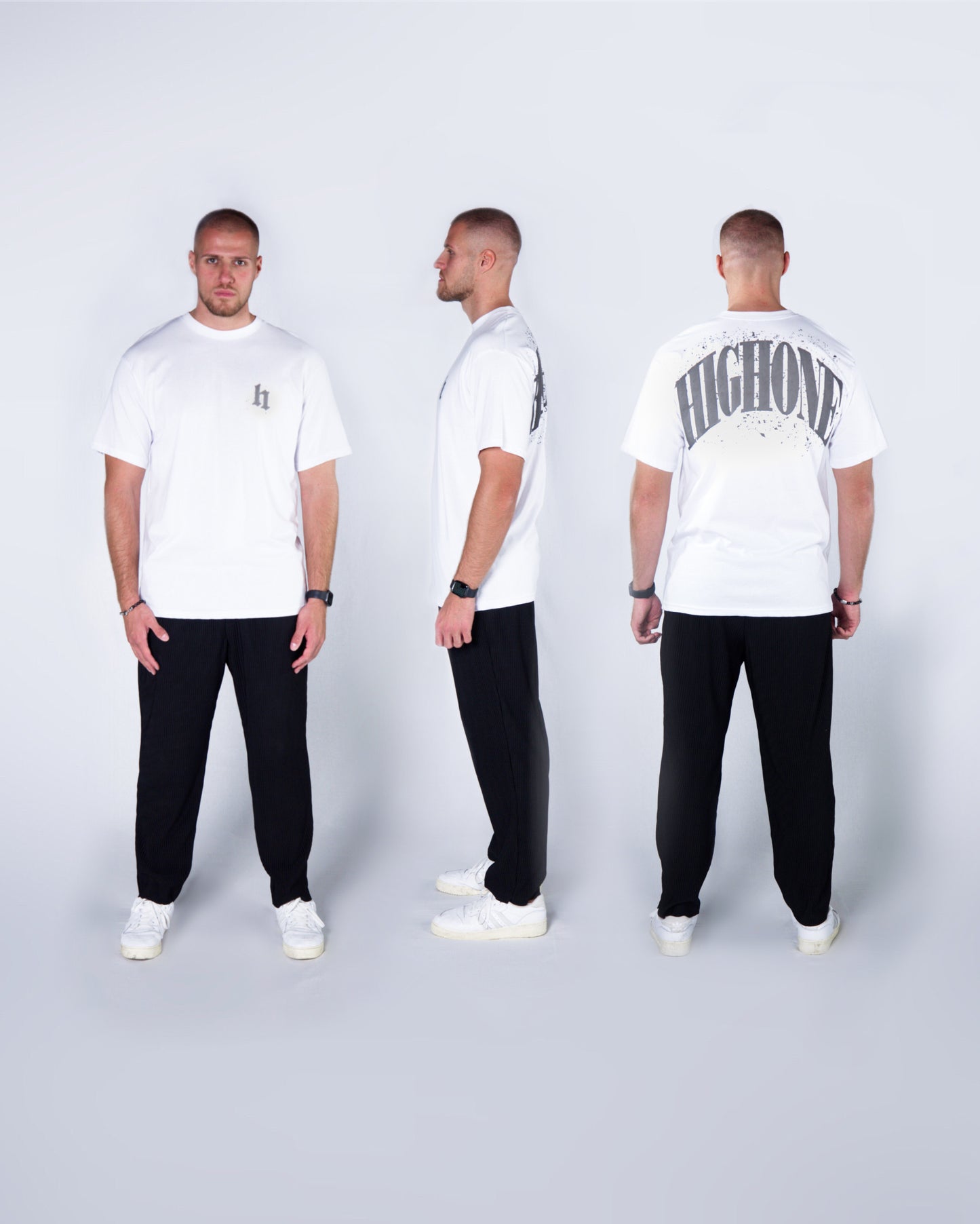 ''OPEN DROP'' WHITE N`GREY